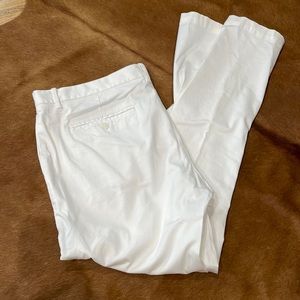 Stretch fabric color white size 38,32 penguin